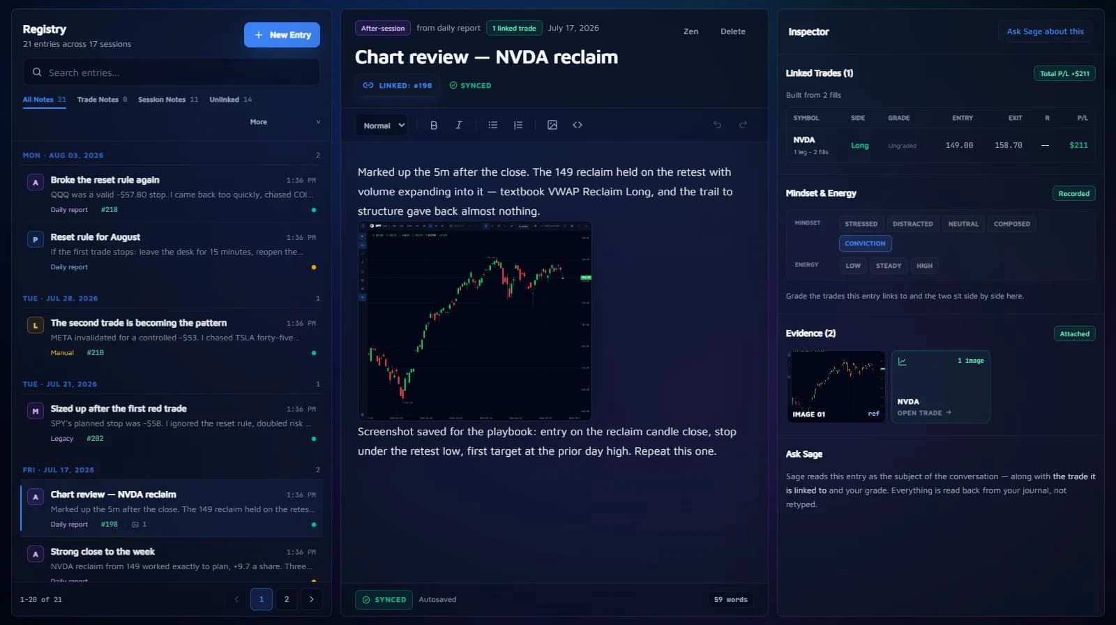 Journal product view